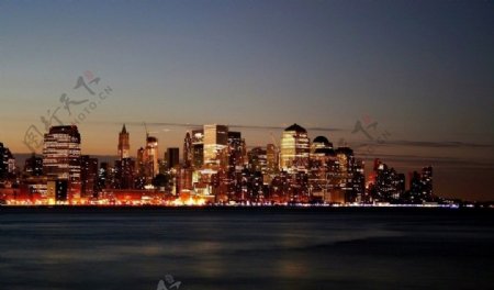 国外城市景色夜景纽约图片