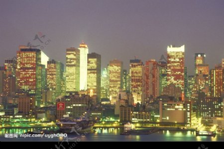 纽约夜景图片