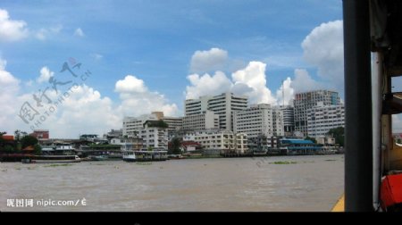 泰国湄南河风光图片