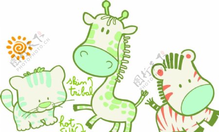 长颈鹿儿童卡通图组图片