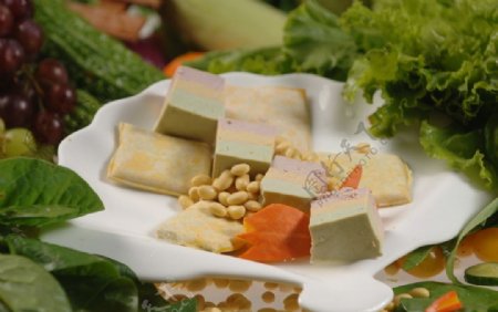 水果彩色豆腐图片