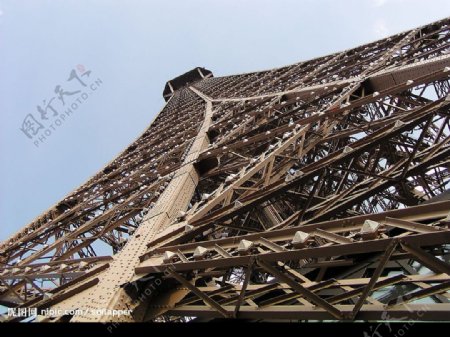 法国艾菲尔铁塔特殊角度图片