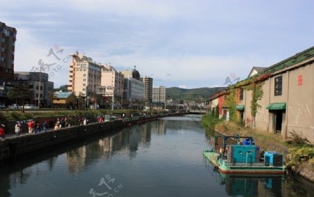 美丽的小樽运河图片