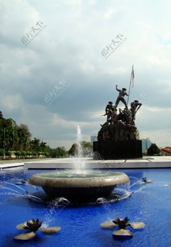 喷泉景观图片