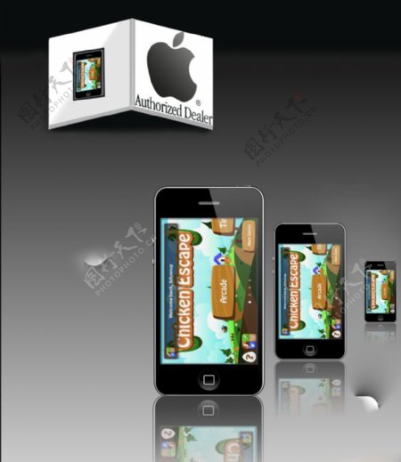 苹果1机模版图片