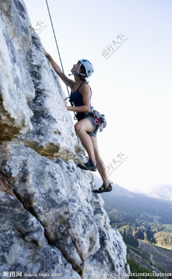 攀岩探险图片