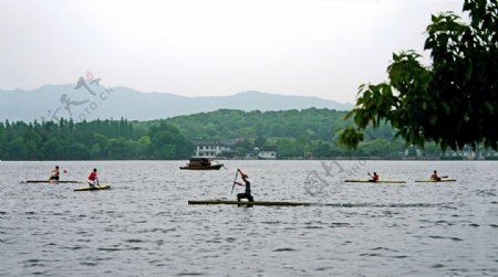 西湖景观图片