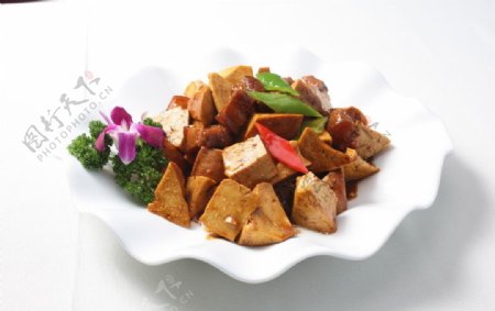 菜肴豆腐干图片