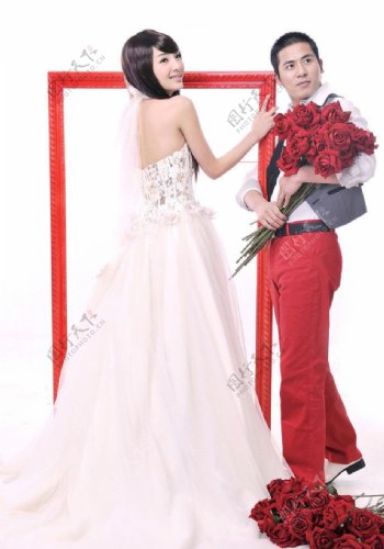 玫瑰沙龙婚纱样片图片