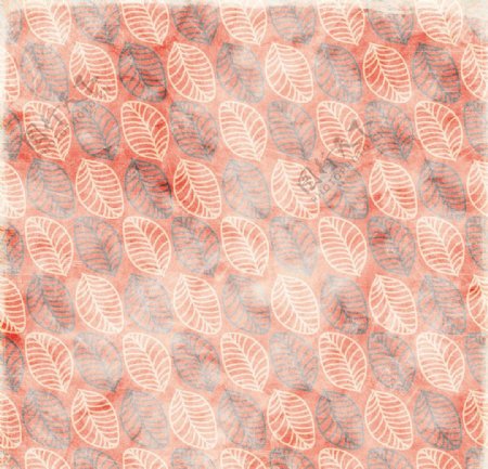对称手绘树叶线条纹理图片