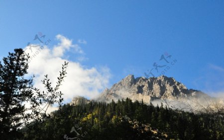 九寨沟山顶图片