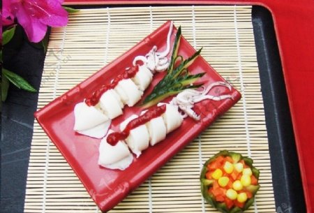 韩式鱿鱼饭肠图片