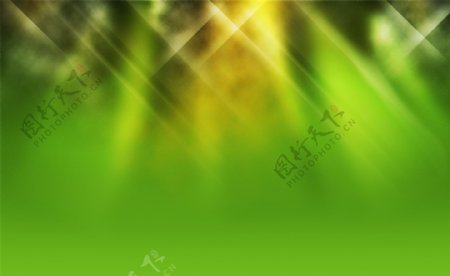 绿色星光闪烁抽象背景图片