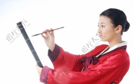 朝鲜传统女性图片