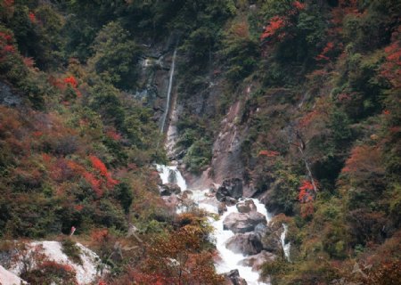 丹云峡的红叶图片