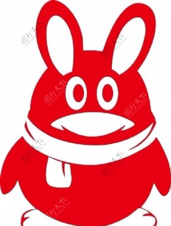 QQ爱情红衣兔图片
