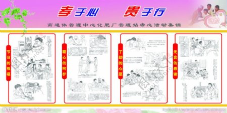 孝敬展板图片