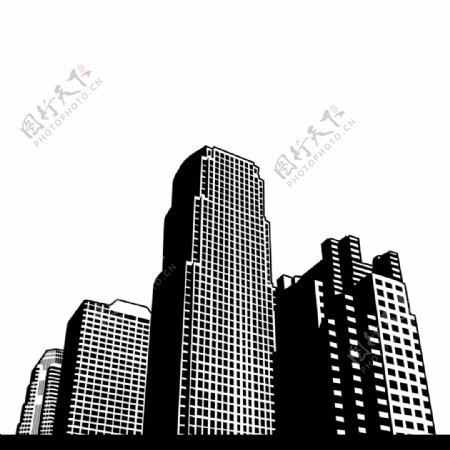 矢量城市高楼大厦建筑图片