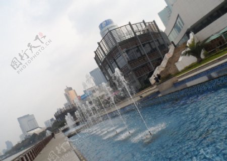 宁波江滨喷泉图片