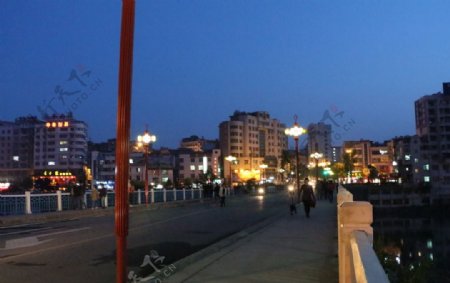 罗田夜景图片