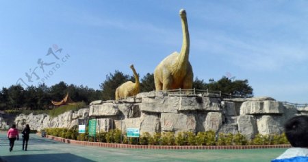恐龙石雕图片