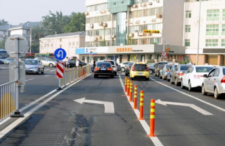 城市道路交通摄影图片