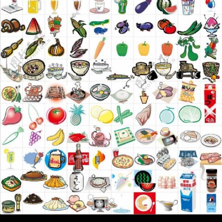 多種食物小插圖图片