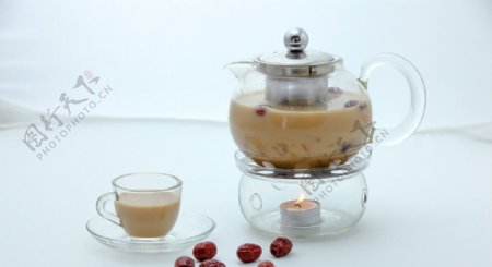 红枣桂圆奶茶图片