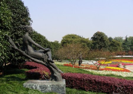 杭州花圃花仙子雕塑图片