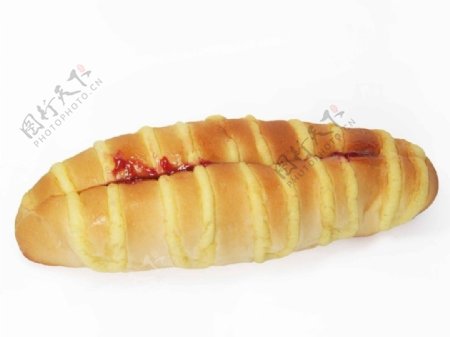 日式草莓面包图片