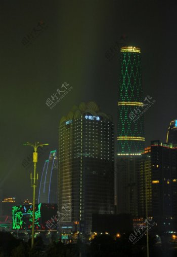 亚运开幕夜景图片