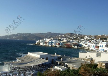 希臘愛琴海米克諾斯島图片