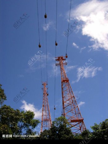 流籠鐵塔纜車图片