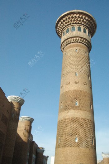 新疆国际大巴扎观光塔图片