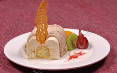 栗子香橙蛋糕图片