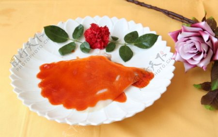 餐饮美食海鲜摄影鱼刺菜谱图片