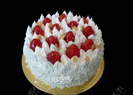 快乐家佳草莓蛋糕图片