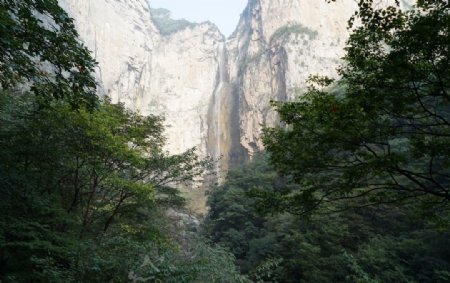 森林瀑布山水风景图片