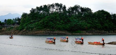千岛湖漂流图片
