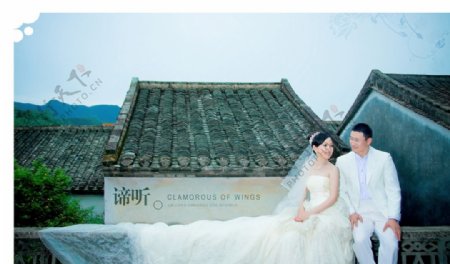 婚纱数码模版图片