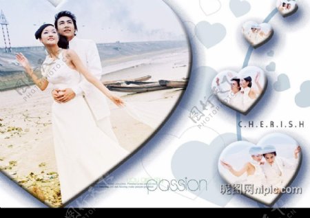 婚纱照模板PSD素材图片