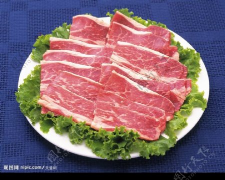 切片的猪肉图片