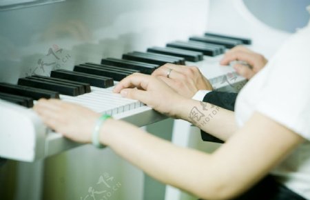 钢琴黑白键图片