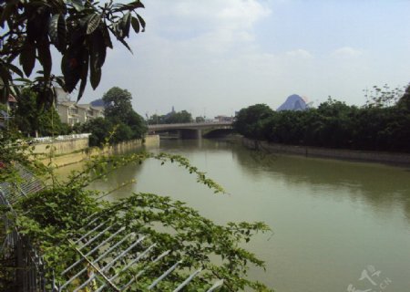 河边风景图片