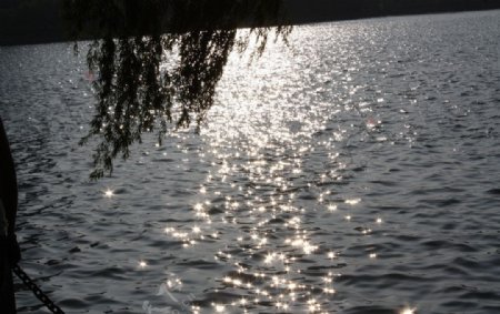 湖面美景图片
