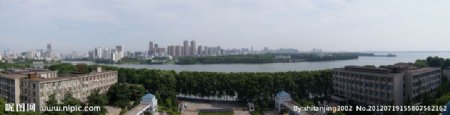 武汉东湖听涛景区全景图片