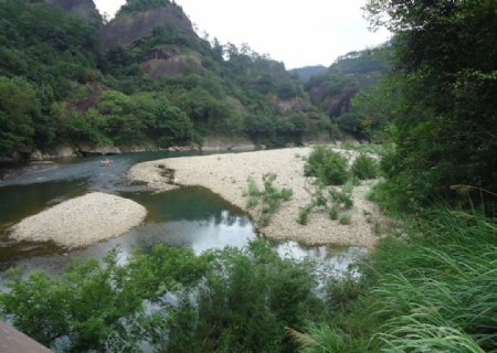 河滩风景图片