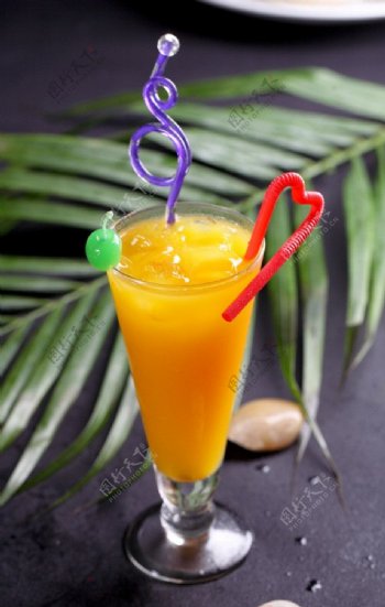 冷饮冰橙汁图片