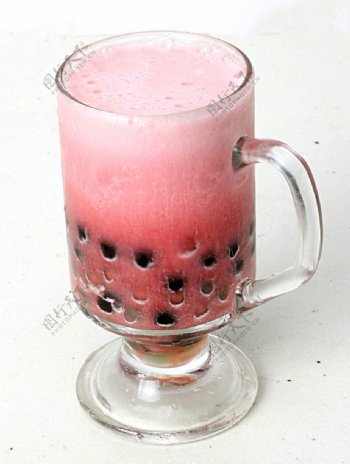 西瓜珍珠奶茶图片