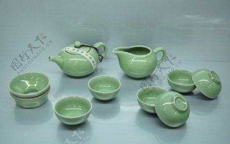 哥窑茶具图片